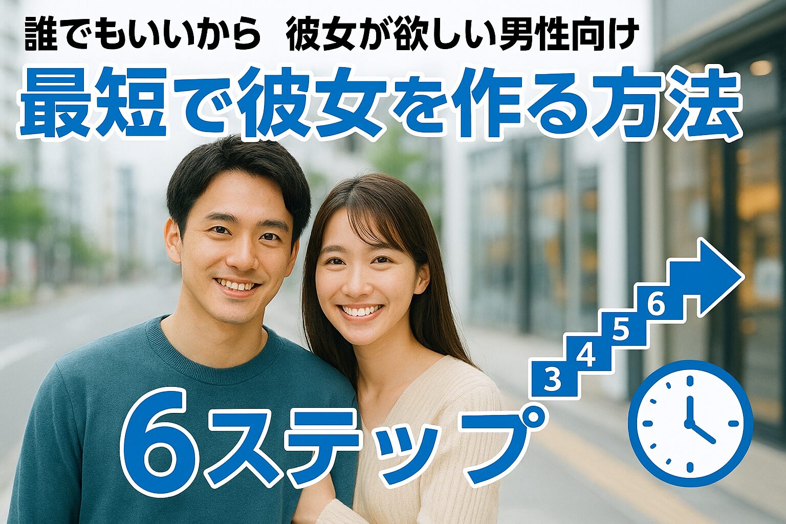 アイキャッチ誰でもいいから彼女が欲しい男性向け最短で彼女を作る方法6ステップ