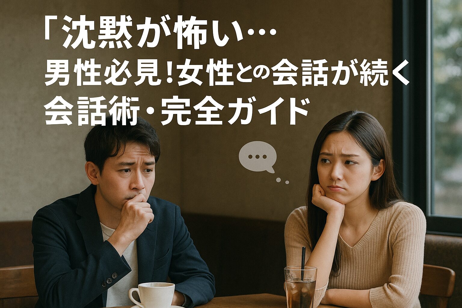 アイキャッチ画像「沈黙が怖い…」男性必見！女性との会話が続く会話術・完全ガイド！