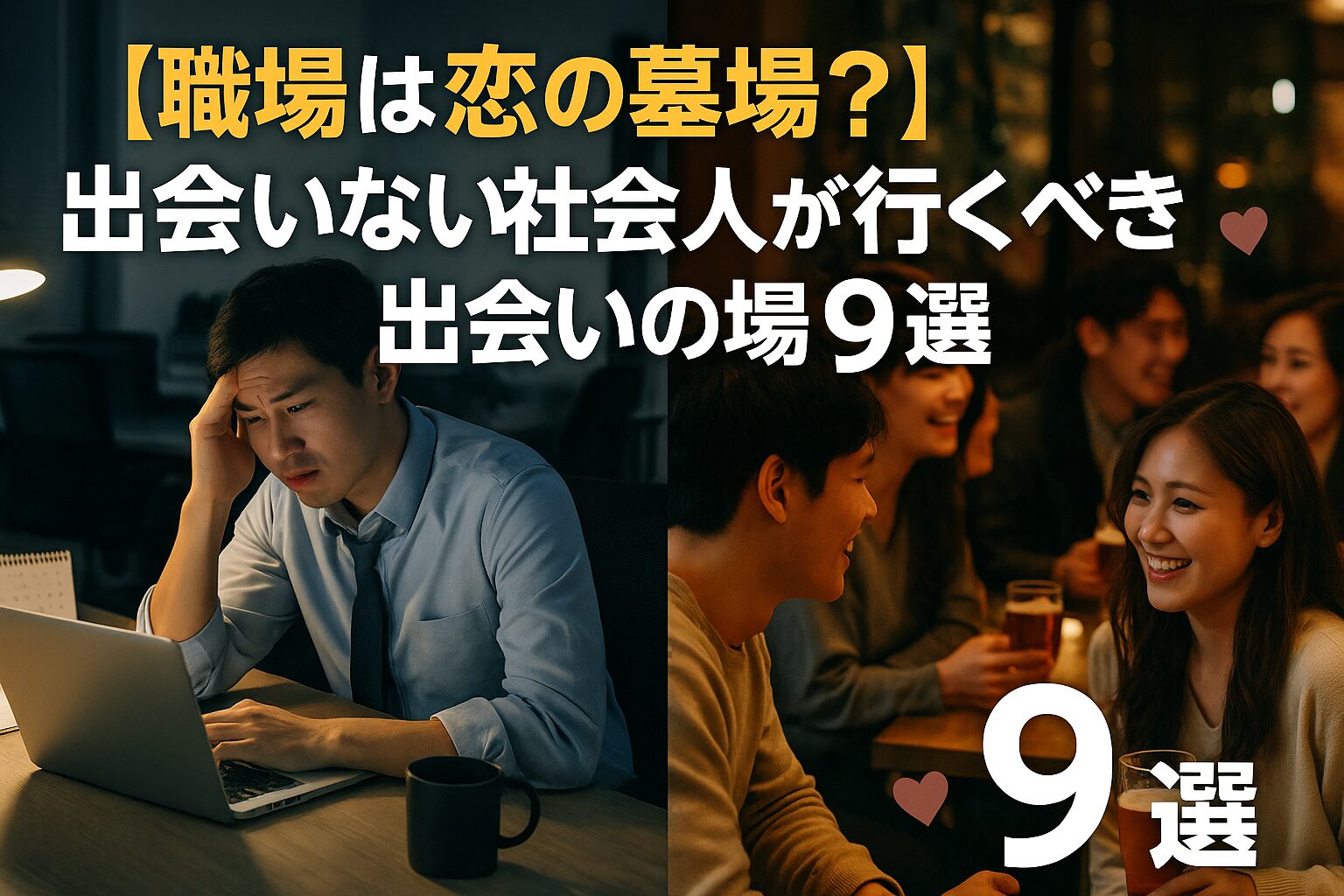 アイキャッチ画像【職場は恋の墓場？】出会いない社会人が行くべき出会いの場9選