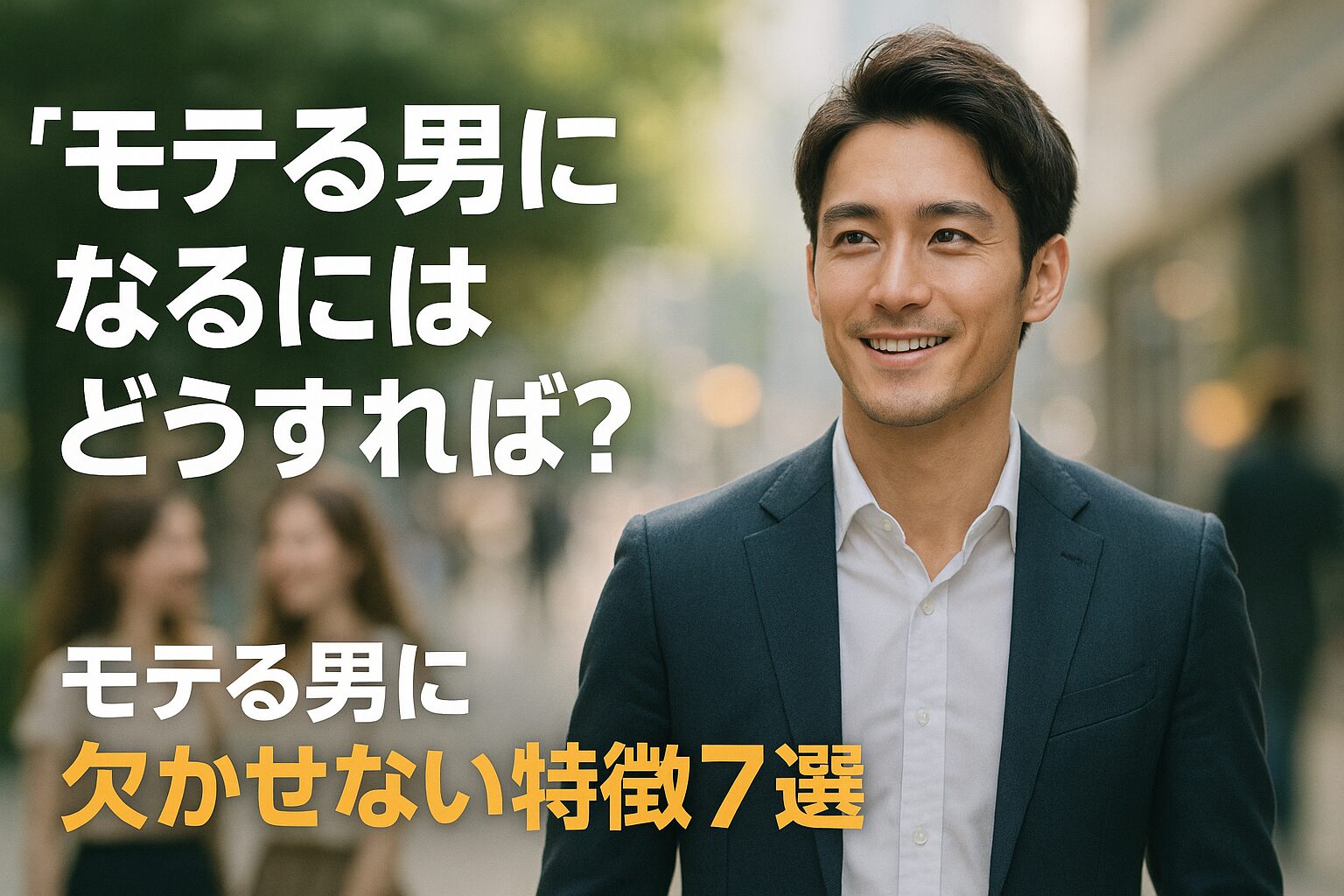 アイキャッチ画像”モテる男になるにはどうすれば？”モテる男に欠かせない特徴7選