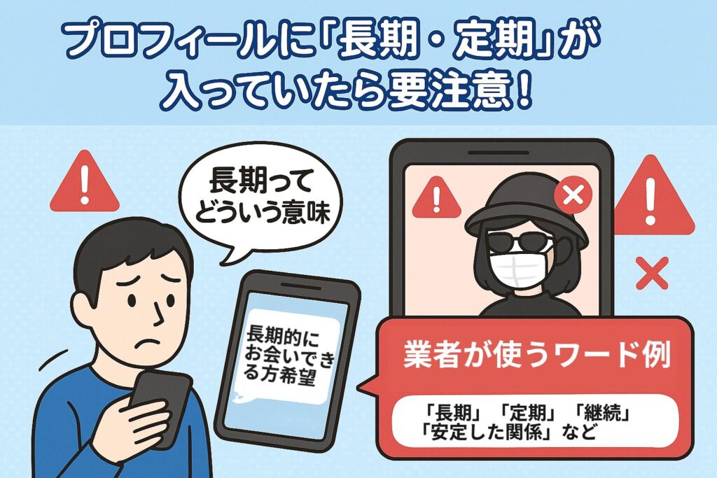 出会い系サイトおすすめ人気ランキング！結局どれが一番いいの？プロフィールに「長期で」「定期」などの援交の隠語が入っている