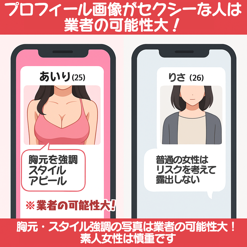 ハッピーメールはサクラと業者しかいない？見分ける方法を8つ紹介プロフィール画像がピンク強めの人は業者の可能性が高い