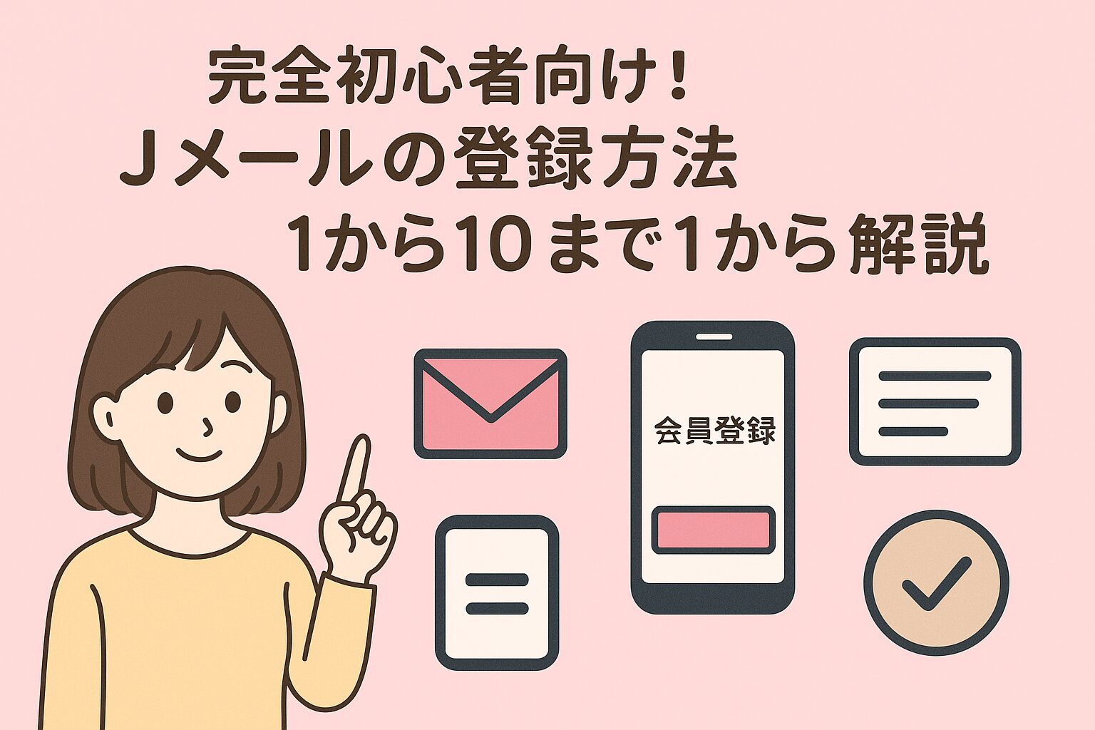 完全初心者向け！Jメールの登録方法を画像つきで1から10まで解説